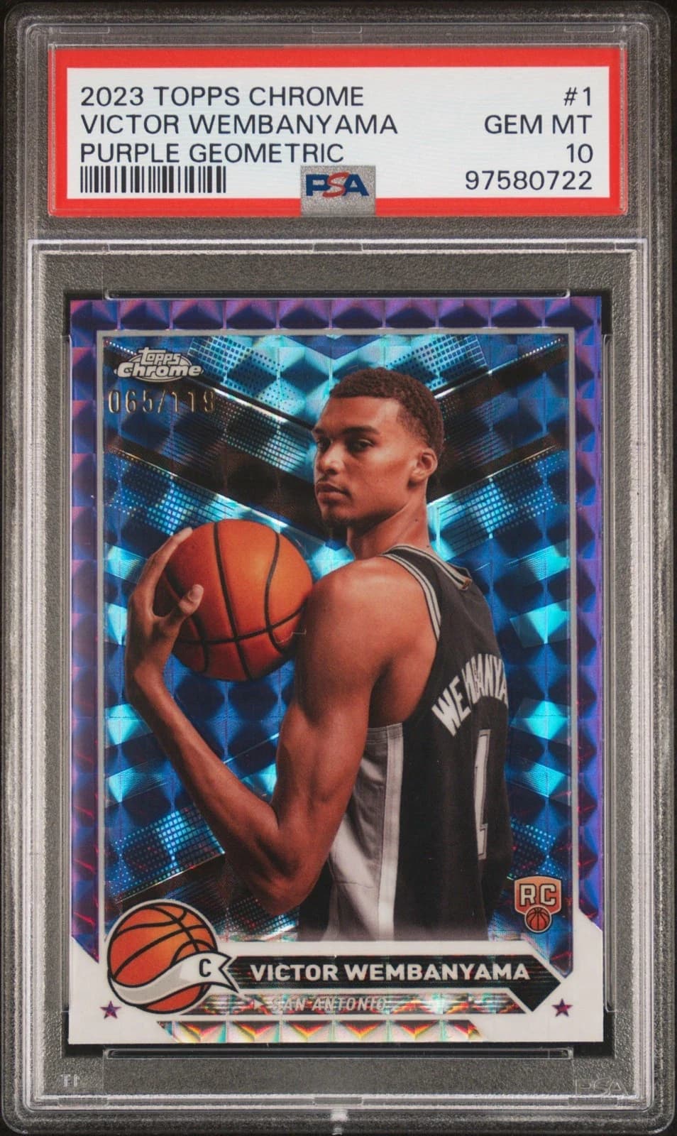 2023-24 Topps Chrome Purple Geometric /119 exact example