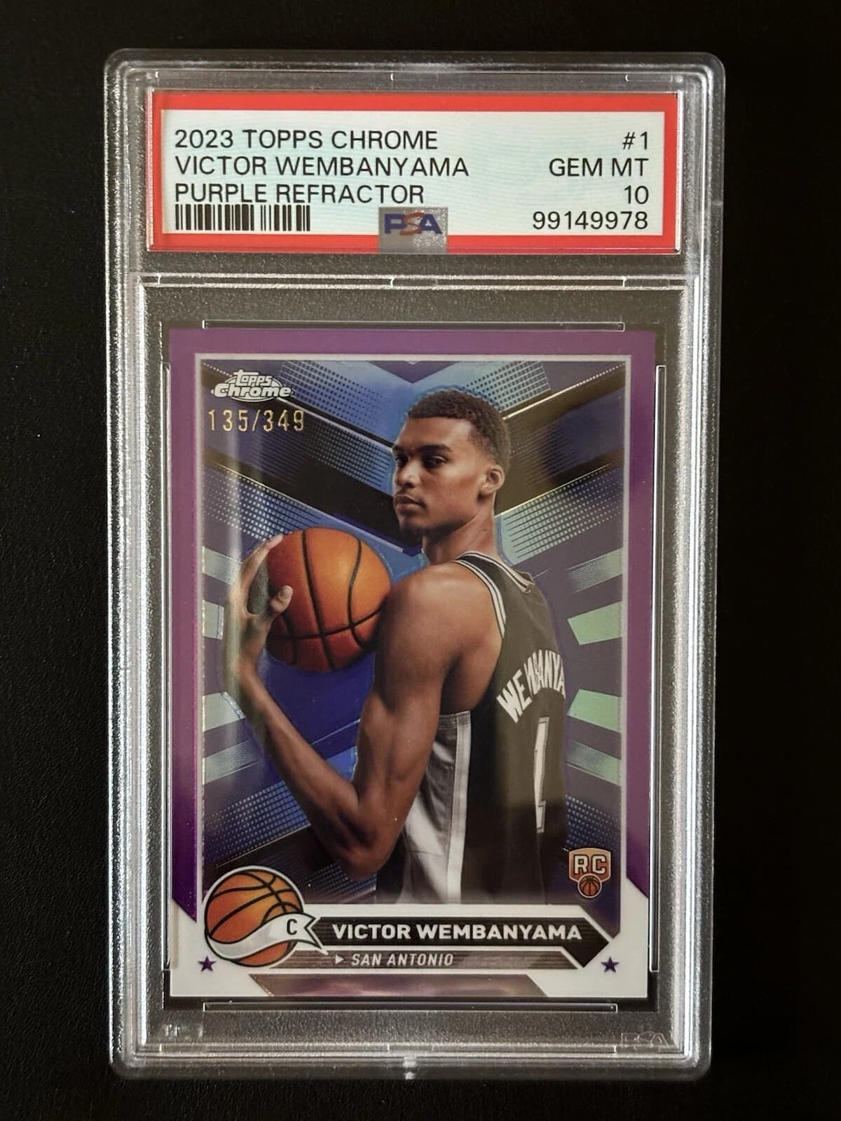 2023-24 Topps Chrome Purple Refractors /349 exact example