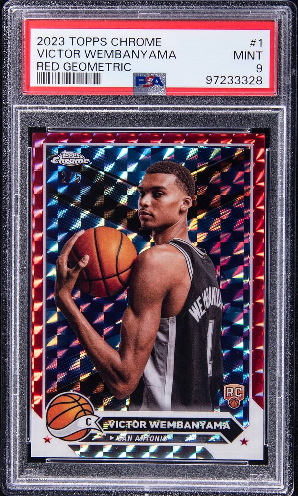 2023-24 Topps Chrome Red Geometric /5 exact example