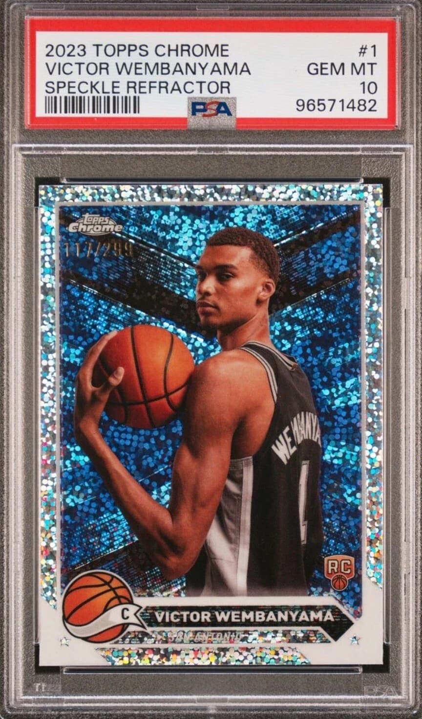 2023-24 Topps Chrome Speckle Refractors /299 exact example