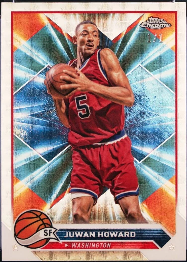 Juwan Howard 2023-24 Topps Chrome SuperFractors 1/1 #101 exact example