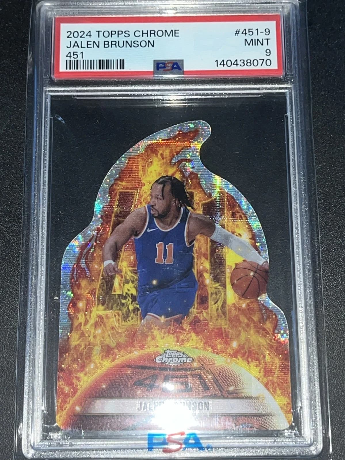 2024-25 Topps Chrome 451 Base Jalen Brunson exact clean example scan