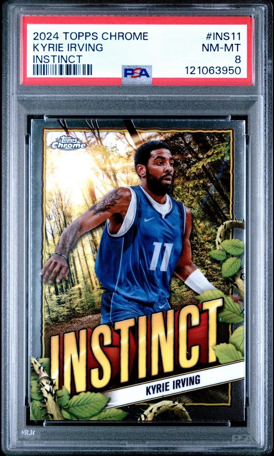 2024-25 Topps Chrome Instinct Base Kyrie Irving #INS-11 exact clean example scan