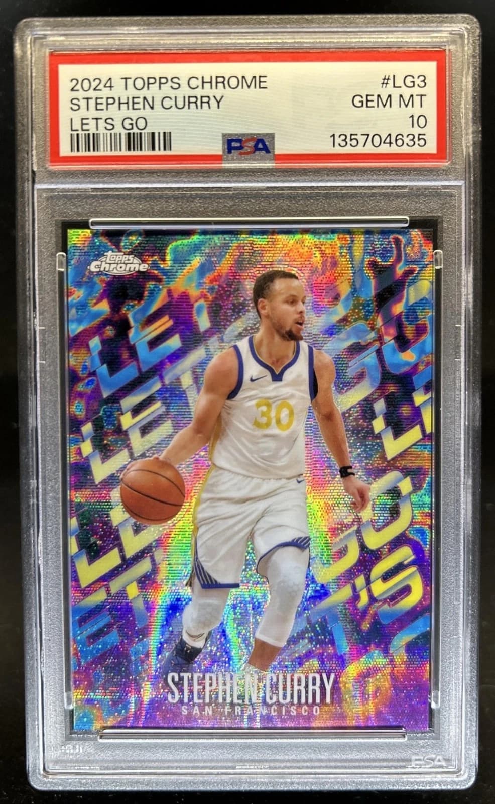 2024-25 Topps Chrome Let's Go! Base Stephen Curry #LG-3 exact clean example scan