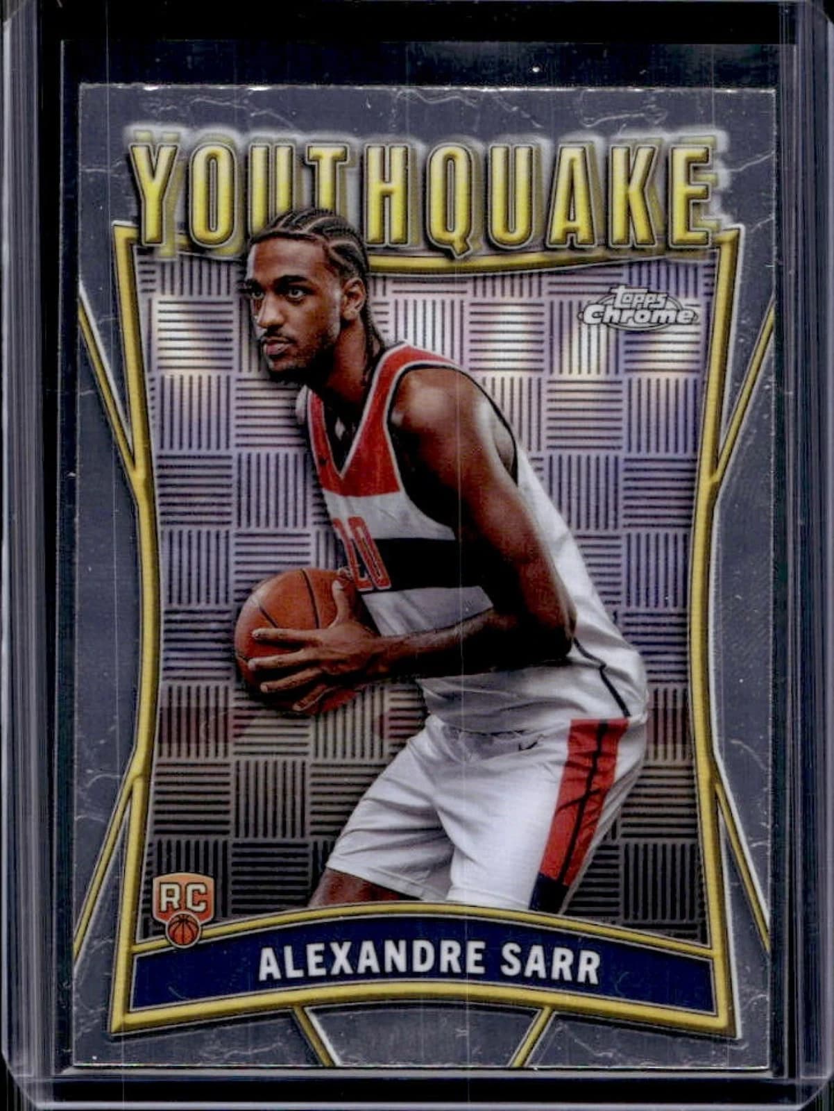 2024-25 Topps Chrome YouthQuake Base Alexandre Sarr #YQ-2 exact clean example scan