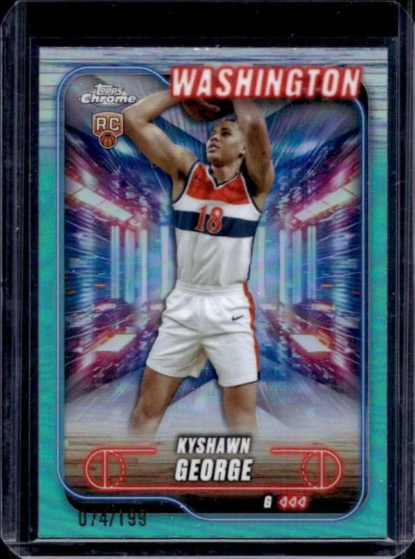 2024-25 Topps Chrome Aqua Refractor /199 exact example