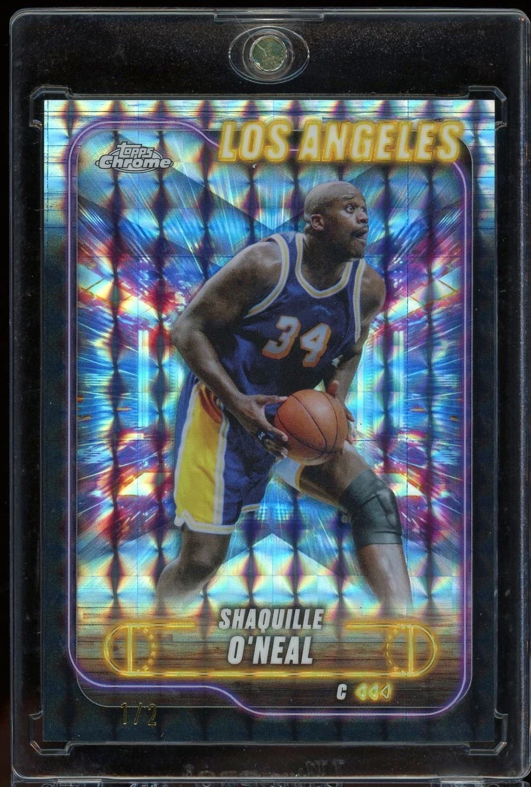 2024-25 Topps Chrome Black Geometric Refractor /2 exact example