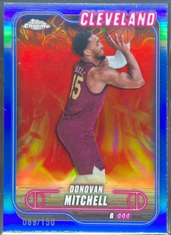 2024-25 Topps Chrome Blue Refractor /150 exact example