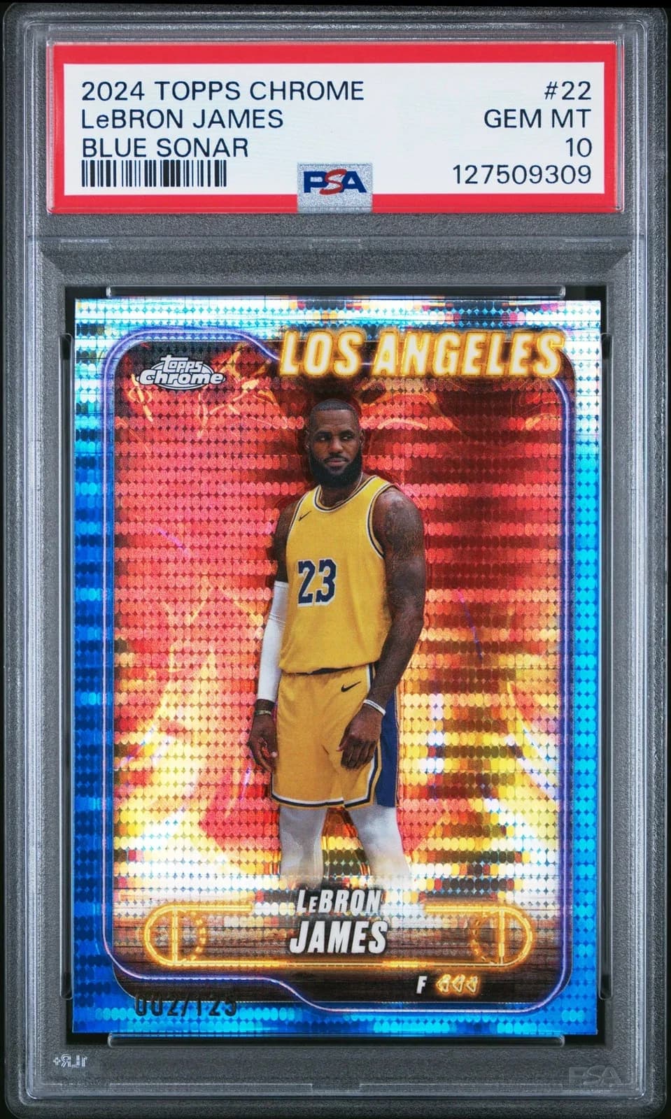 2024-25 Topps Chrome Blue Sonar Refractor /125 exact example