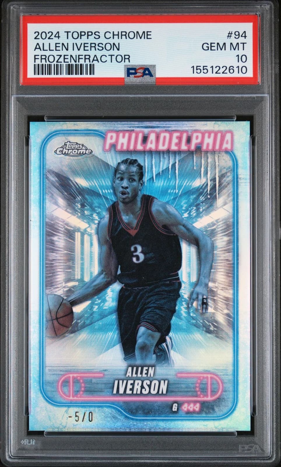 2024-25 Topps Chrome Frozenfractor /-5 exact example