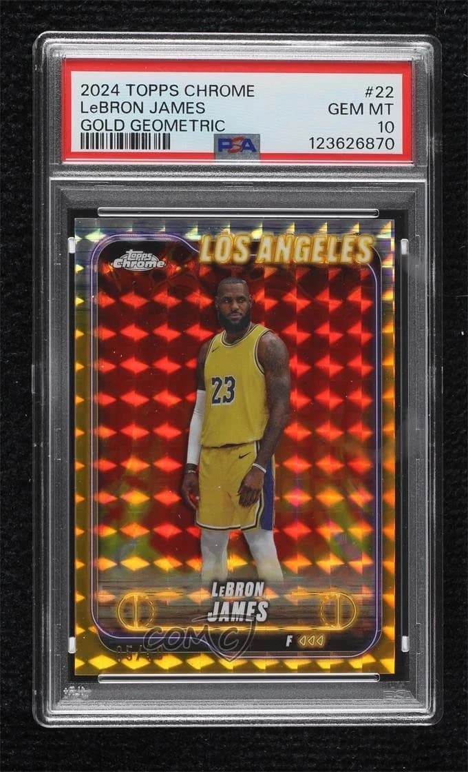 2024-25 Topps Chrome Gold Geometric Refractor /50 exact example