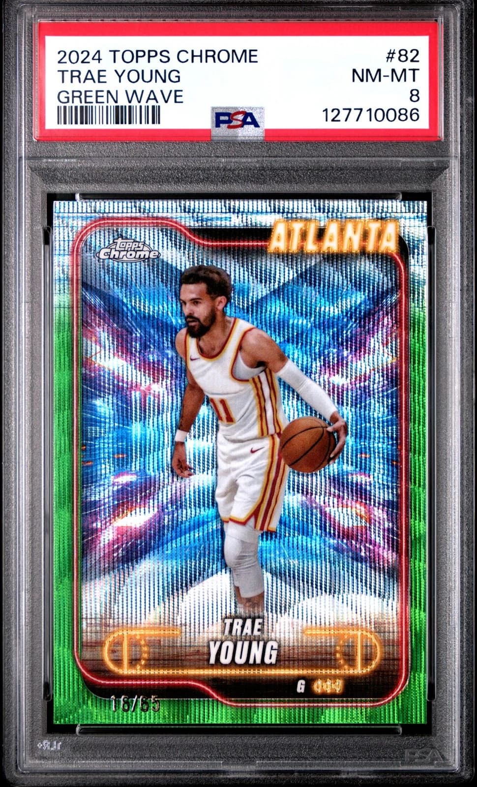 2024-25 Topps Chrome Green Wave Refractor /65 exact example