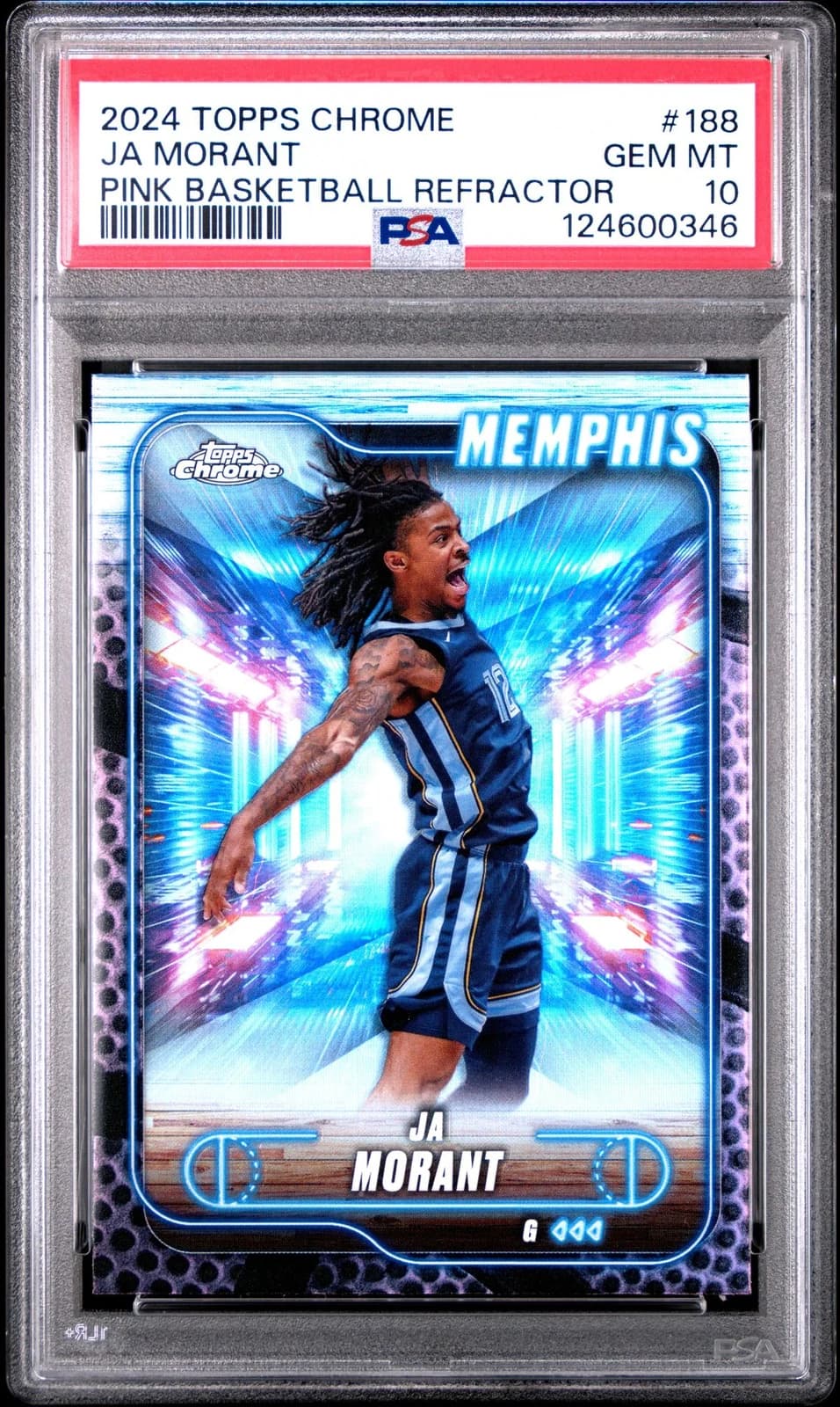 2024-25 Topps Chrome Pink Basketball Refractor exact example