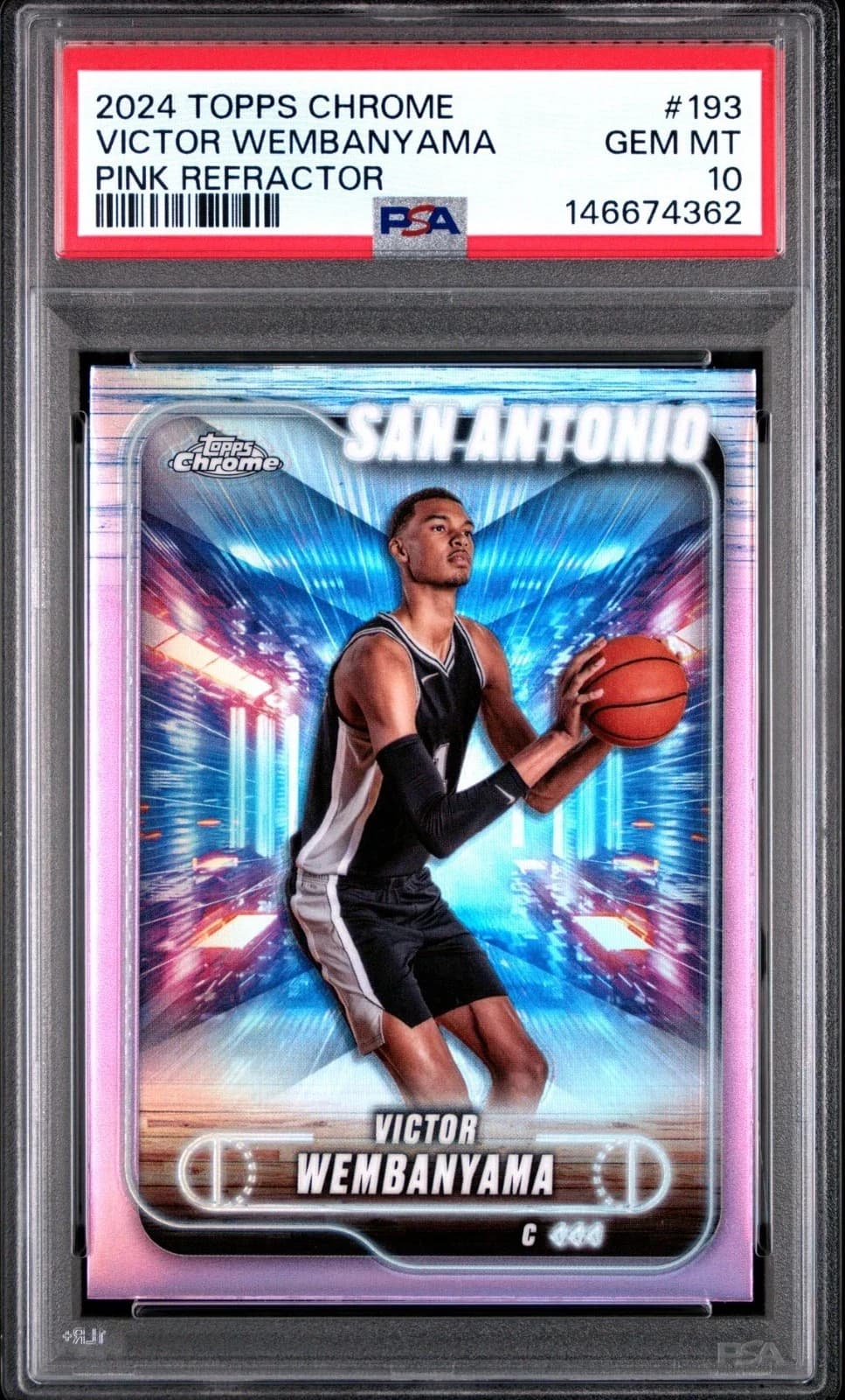 2024-25 Topps Chrome Pink Refractor exact example