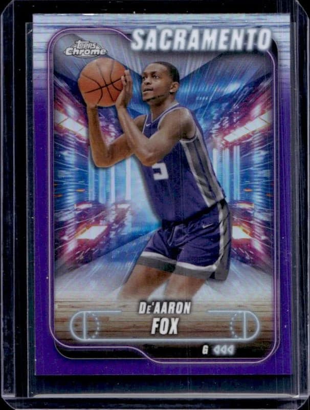 2024-25 Topps Chrome Purple Refractor exact example