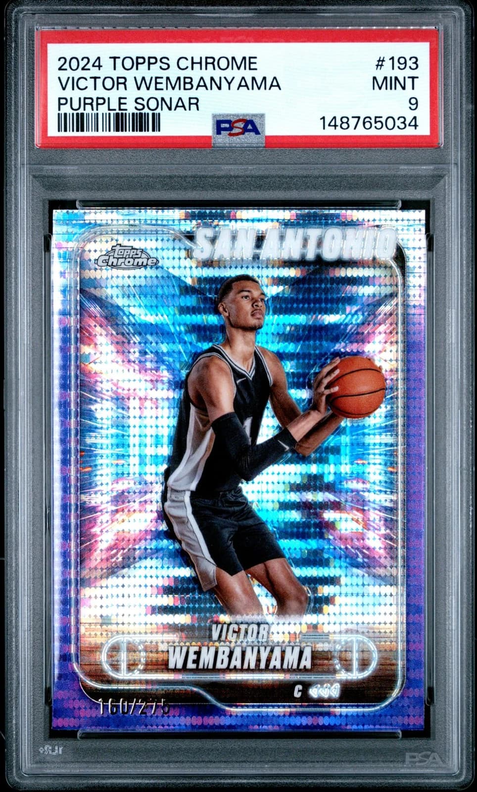 2024-25 Topps Chrome Purple Sonar Refractor /275 exact example