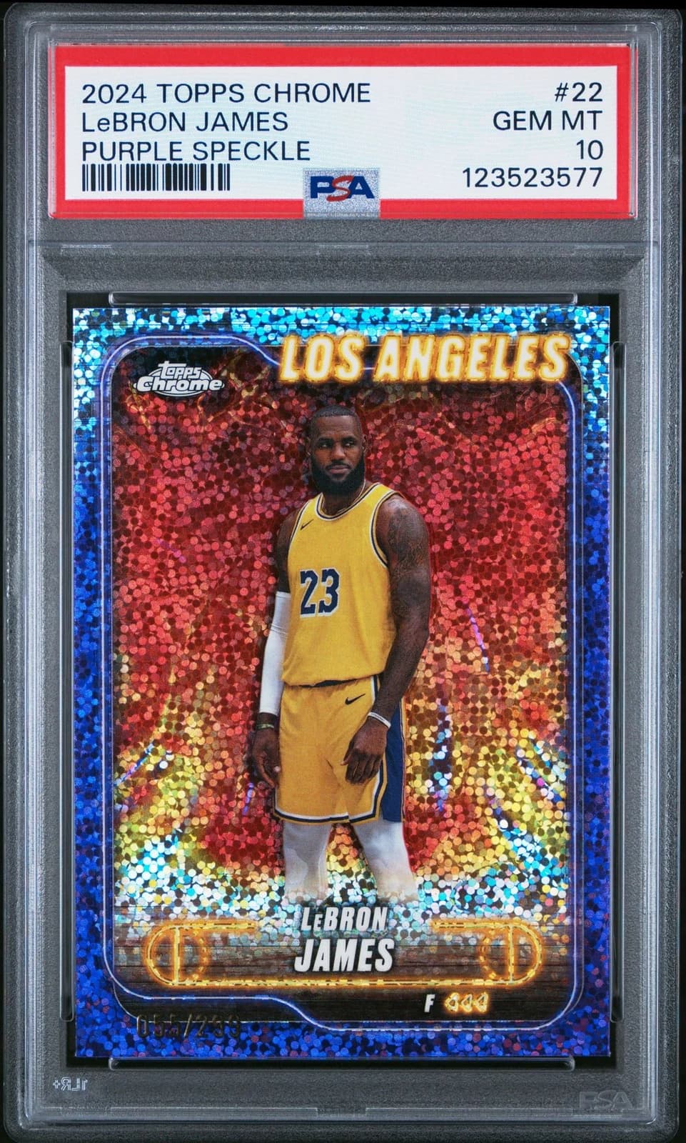 2024-25 Topps Chrome Purple Speckle Refractor /299 exact example