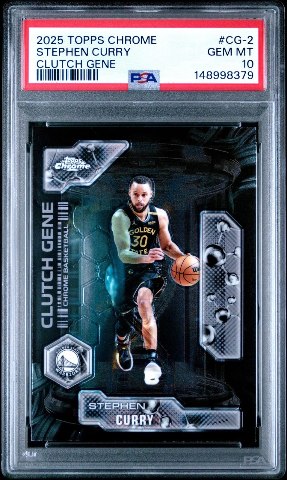 2025-26 Topps Chrome Clutch Gene Base exact clean official PSA SecureScan