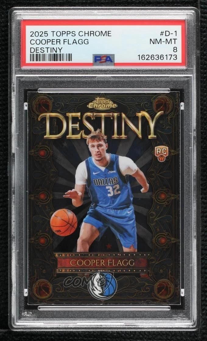 2025-26 Topps Chrome Destiny Base Cooper Flagg #D-1 exact clean example scan