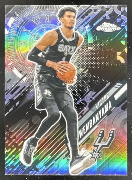2025-26 Topps Chrome Go Time Refractor Victor Wembanyama exact clean front