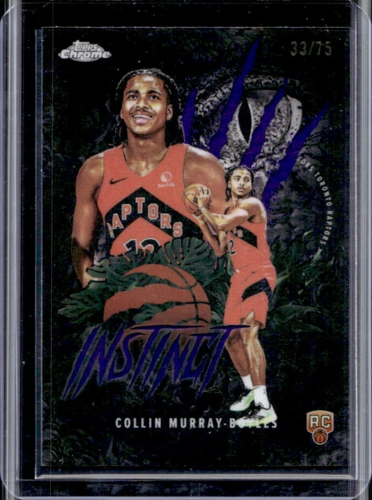 2025-26 Topps Chrome Instinct Purple Refractor Collin Murray-Boyles exact clean example scan