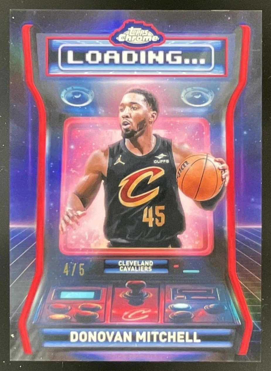 2025-26 Topps Chrome Loading Red Refractor Donovan Mitchell #LD-9 exact clean example scan