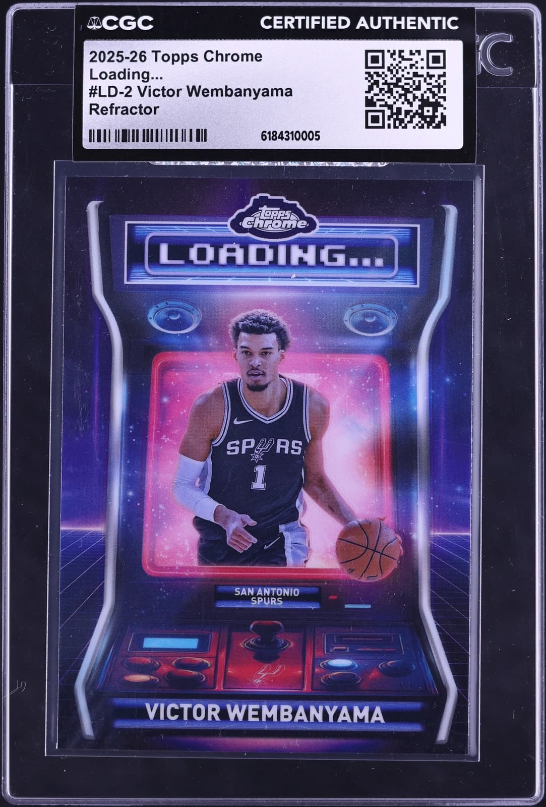 2025-26 Topps Chrome Loading Refractor exact clean Fanatics Vault front
