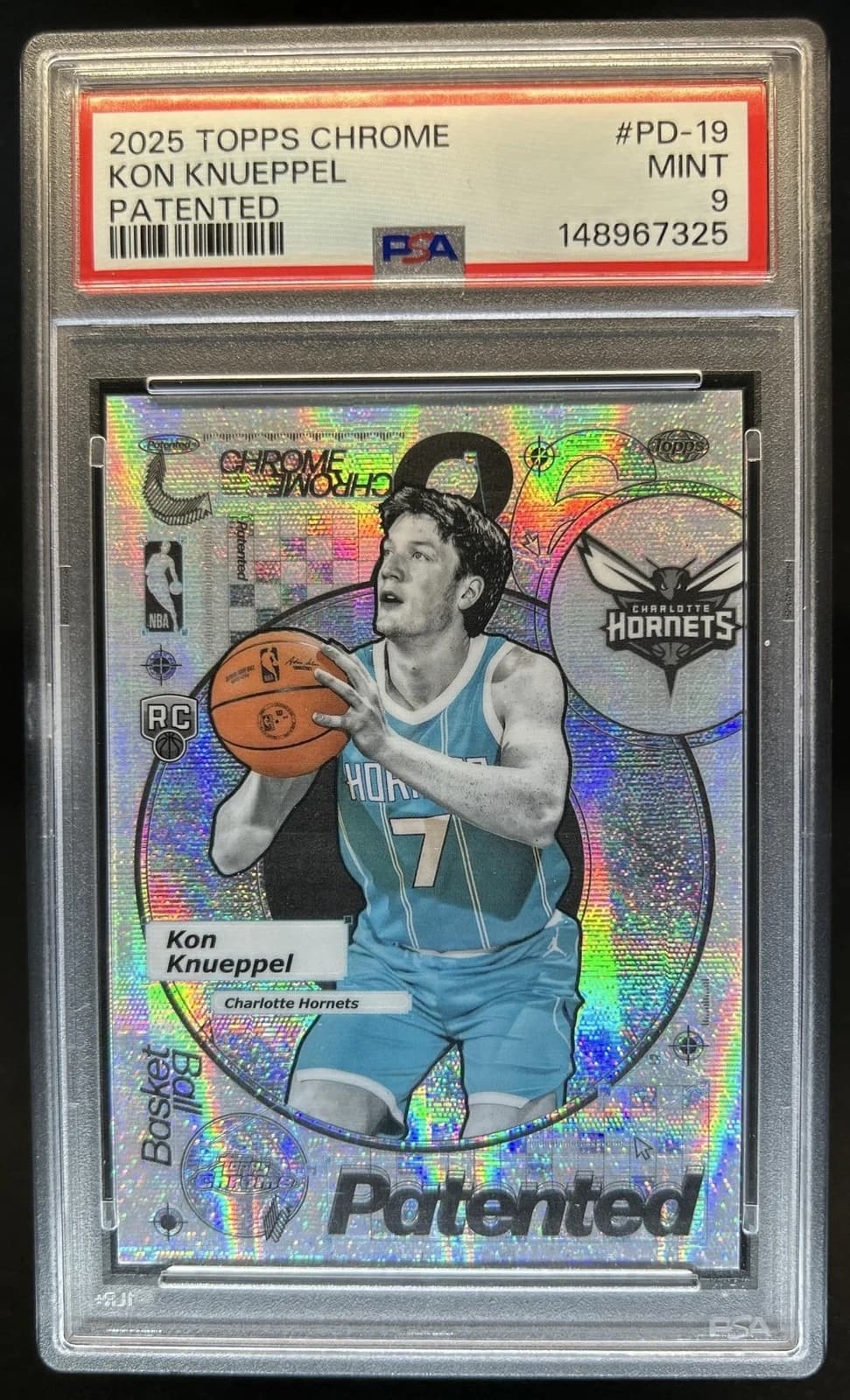 2025-26 Topps Chrome Patented Base Kon Knueppel #PD-19 exact clean example scan