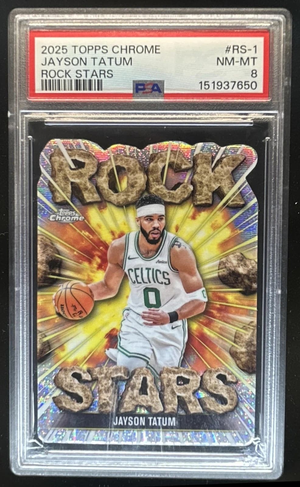 2025-26 Topps Chrome Rock Stars Base Jayson Tatum #RS-1 exact clean example scan