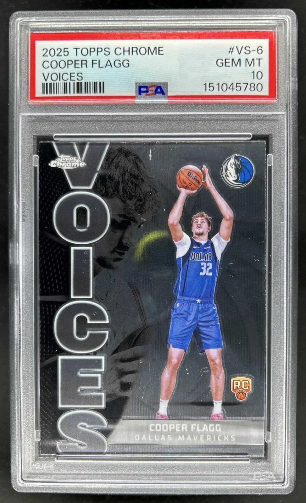 2025-26 Topps Chrome Voices Base Cooper Flagg #VS-6 exact clean example scan