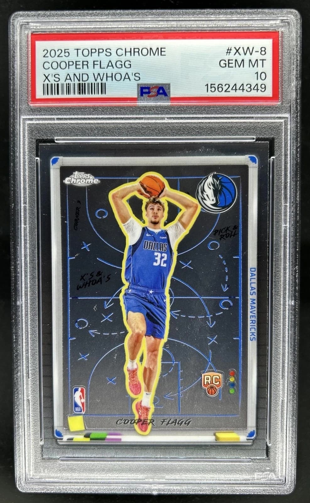 2025-26 Topps Chrome X's And Whoa's Base Cooper Flagg #XW-8 exact clean example scan