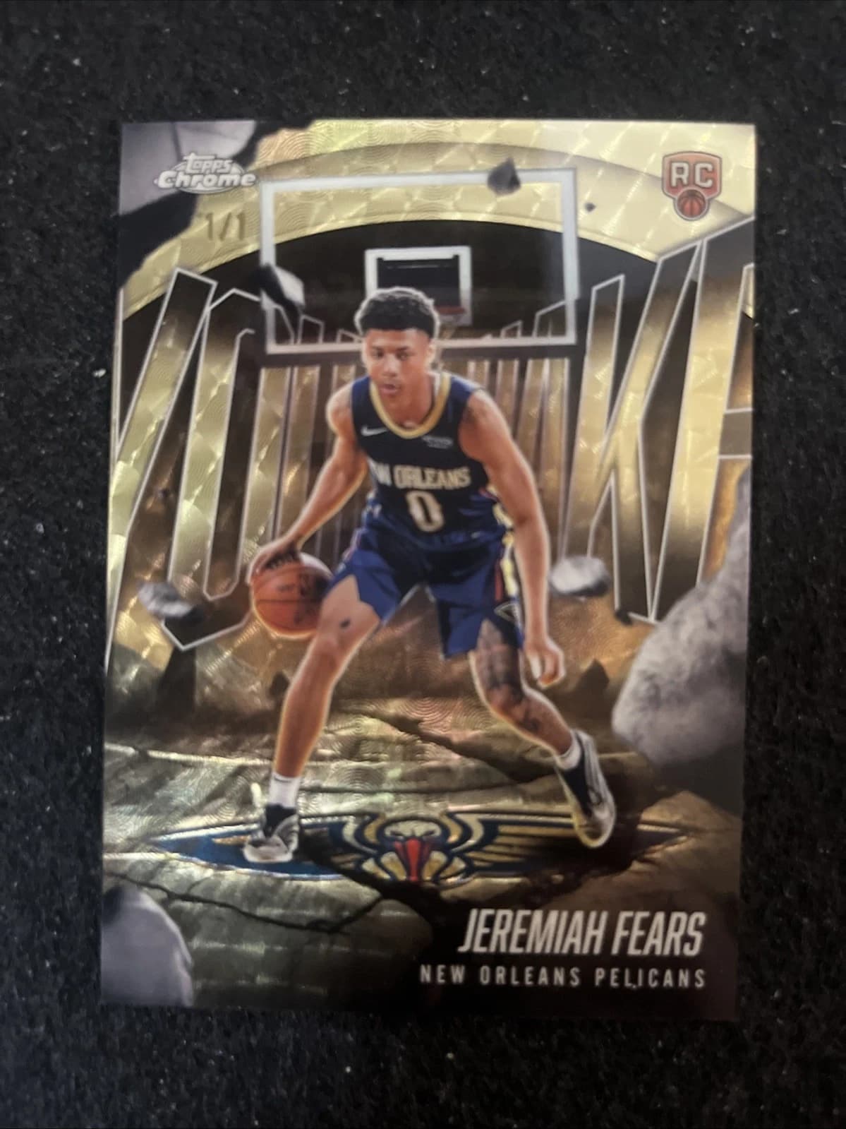 2025-26 Topps Chrome Youthquake SuperFractor Jeremiah Fears #YQ-7 exact clean example scan