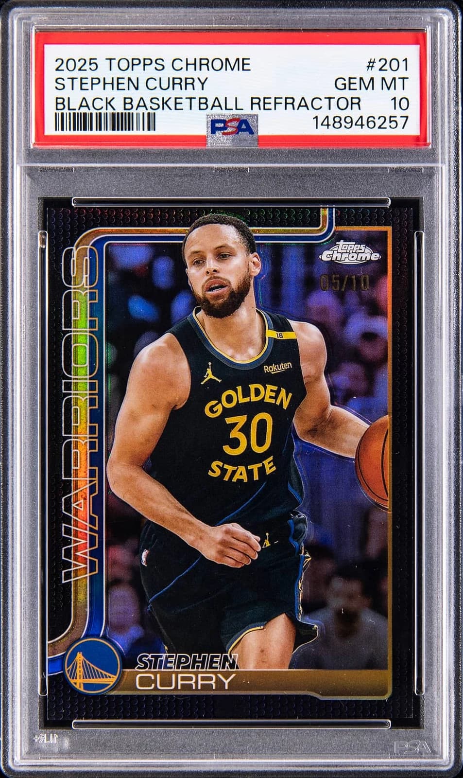 2025-26 Topps Chrome Black Basketball Refractor /10 exact example