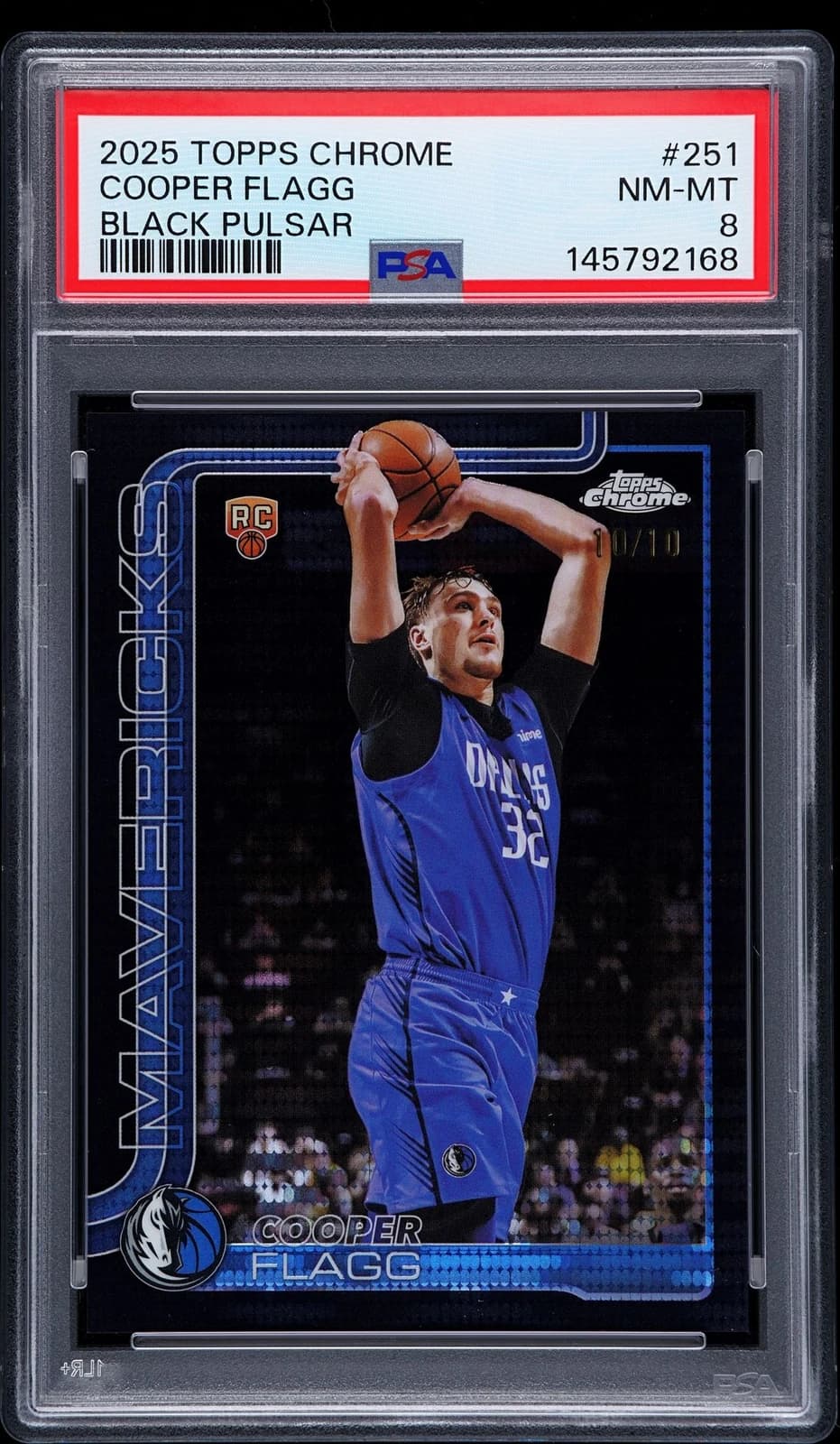 2025-26 Topps Chrome Black Pulsar Refractor /10 exact example