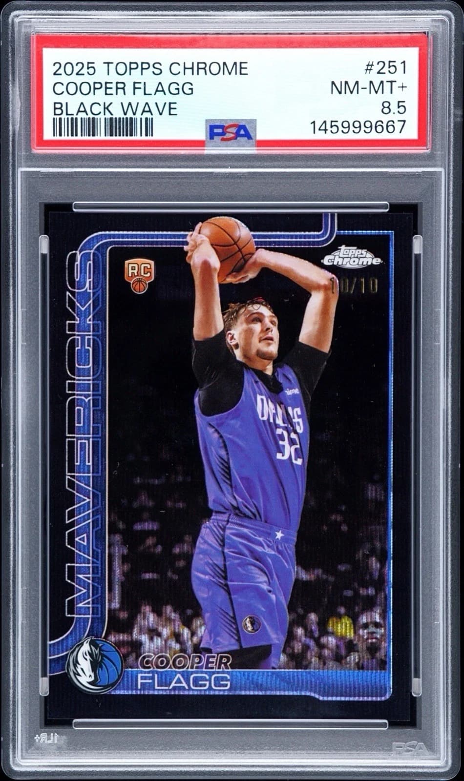 2025-26 Topps Chrome Black Wave Refractor /10 exact example