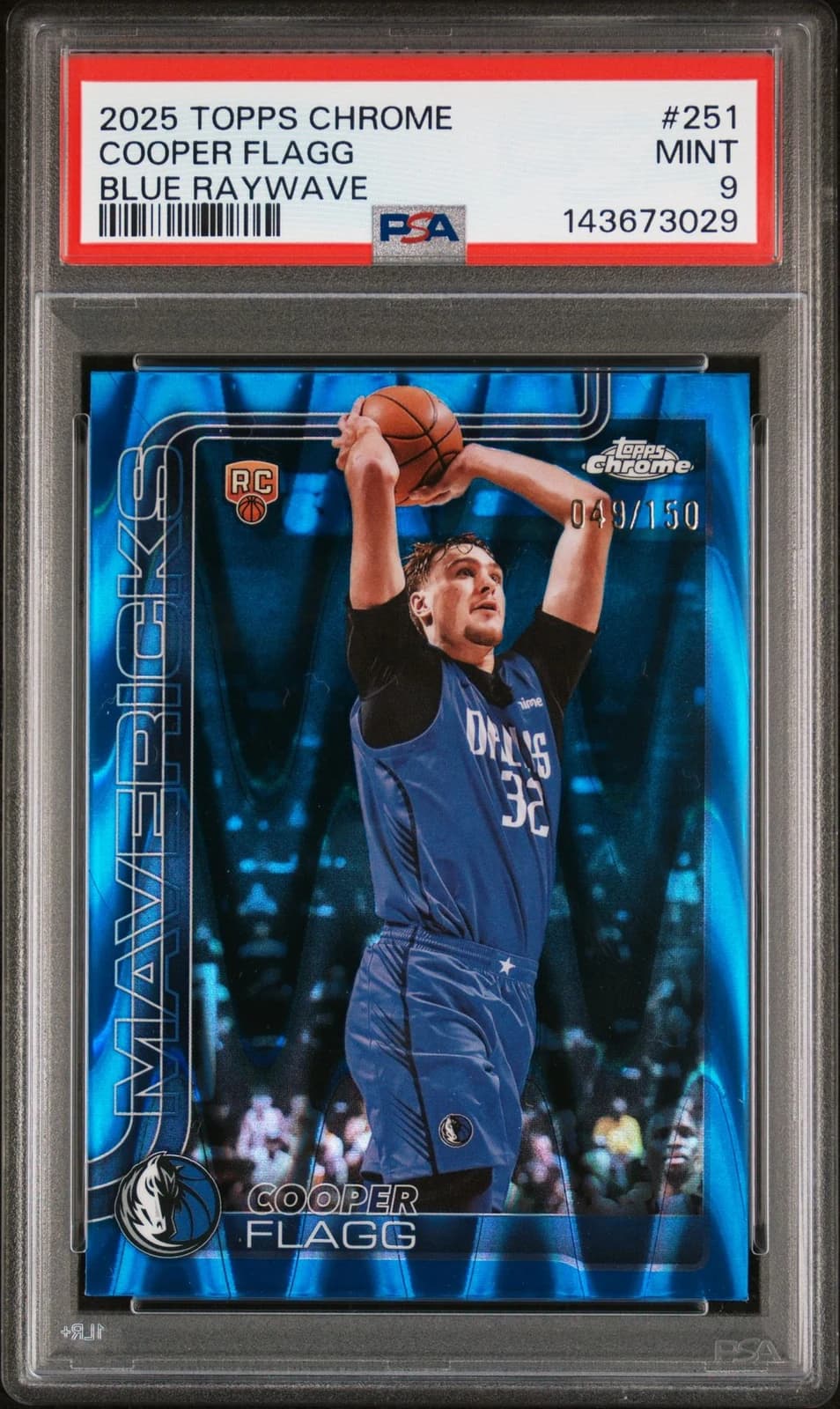 2025-26 Topps Chrome Blue RayWave Refractor /150 exact example