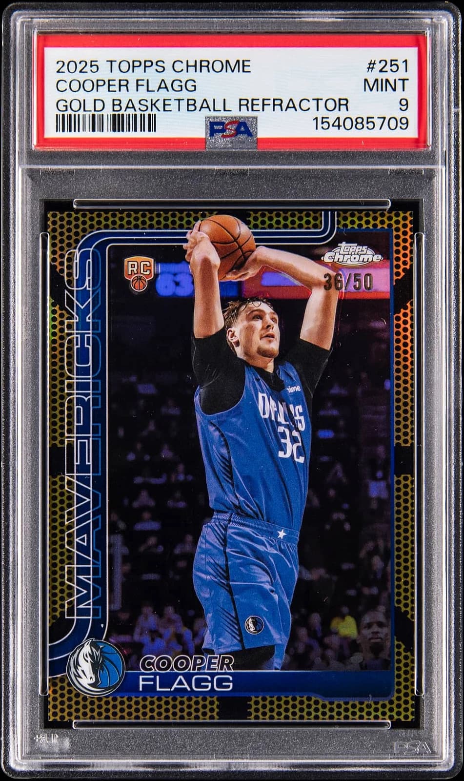 2025-26 Topps Chrome Gold Basketball Refractor /50 exact example