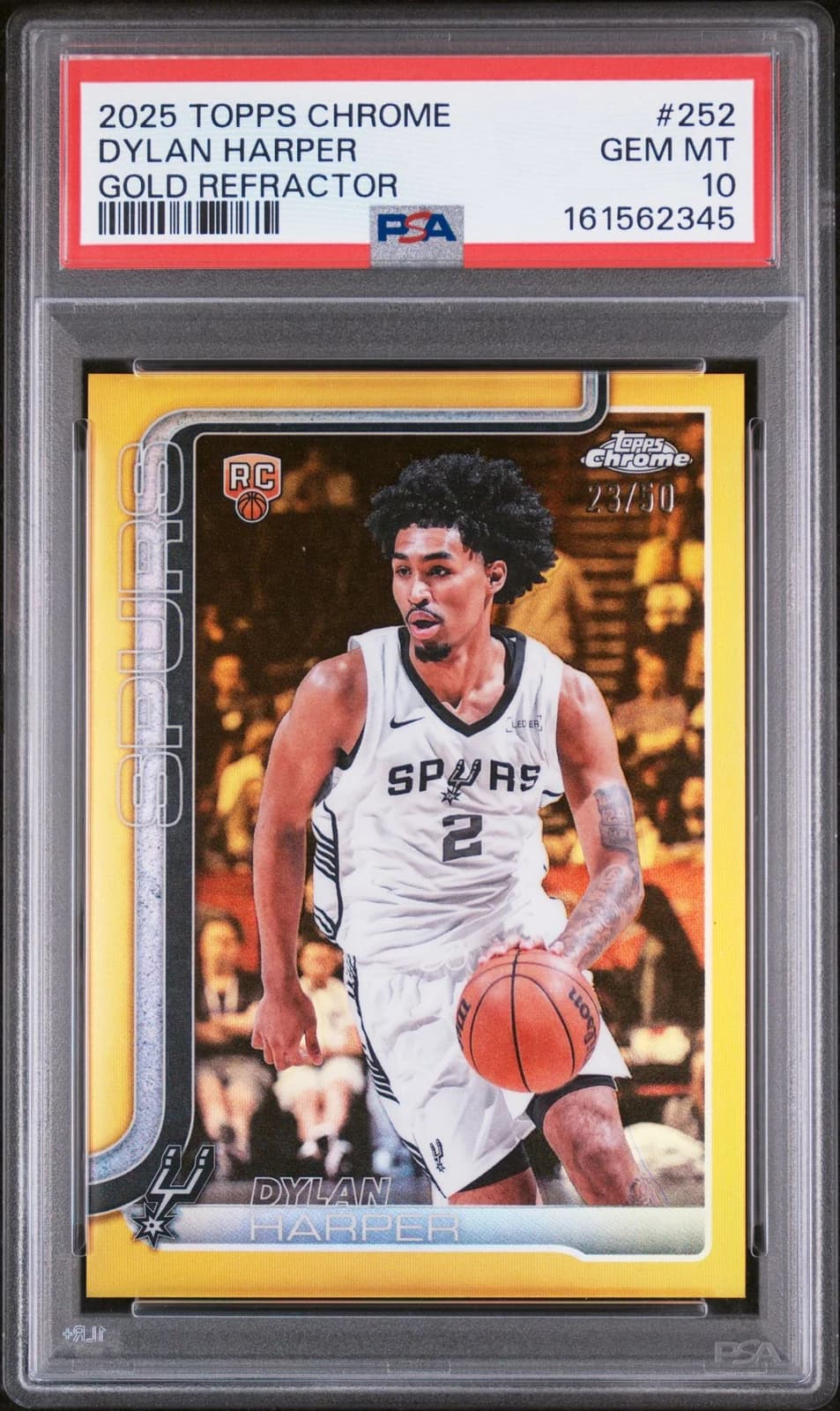 2025-26 Topps Chrome Gold Refractor /50 exact example