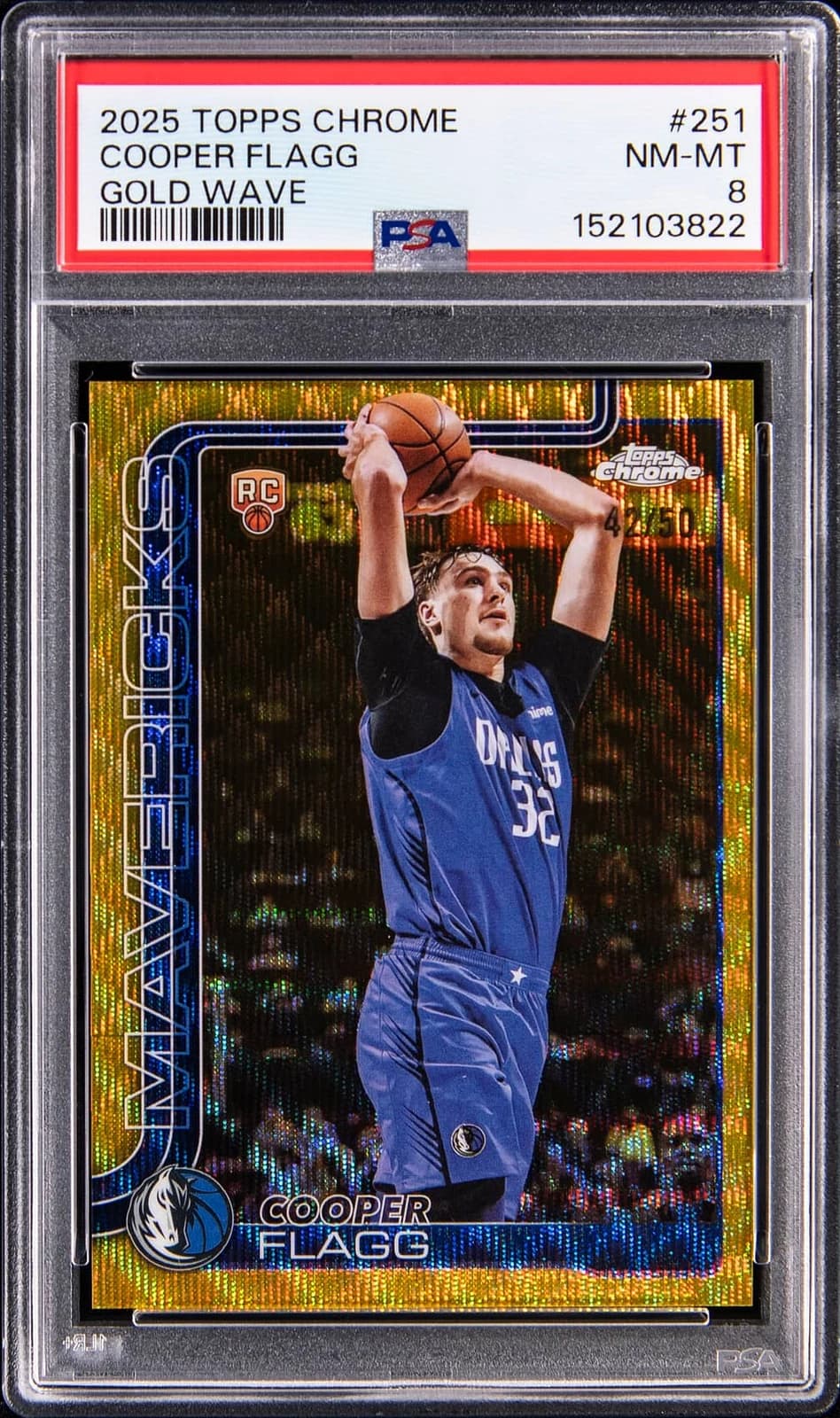 2025-26 Topps Chrome Gold Wave Refractor /50 exact example