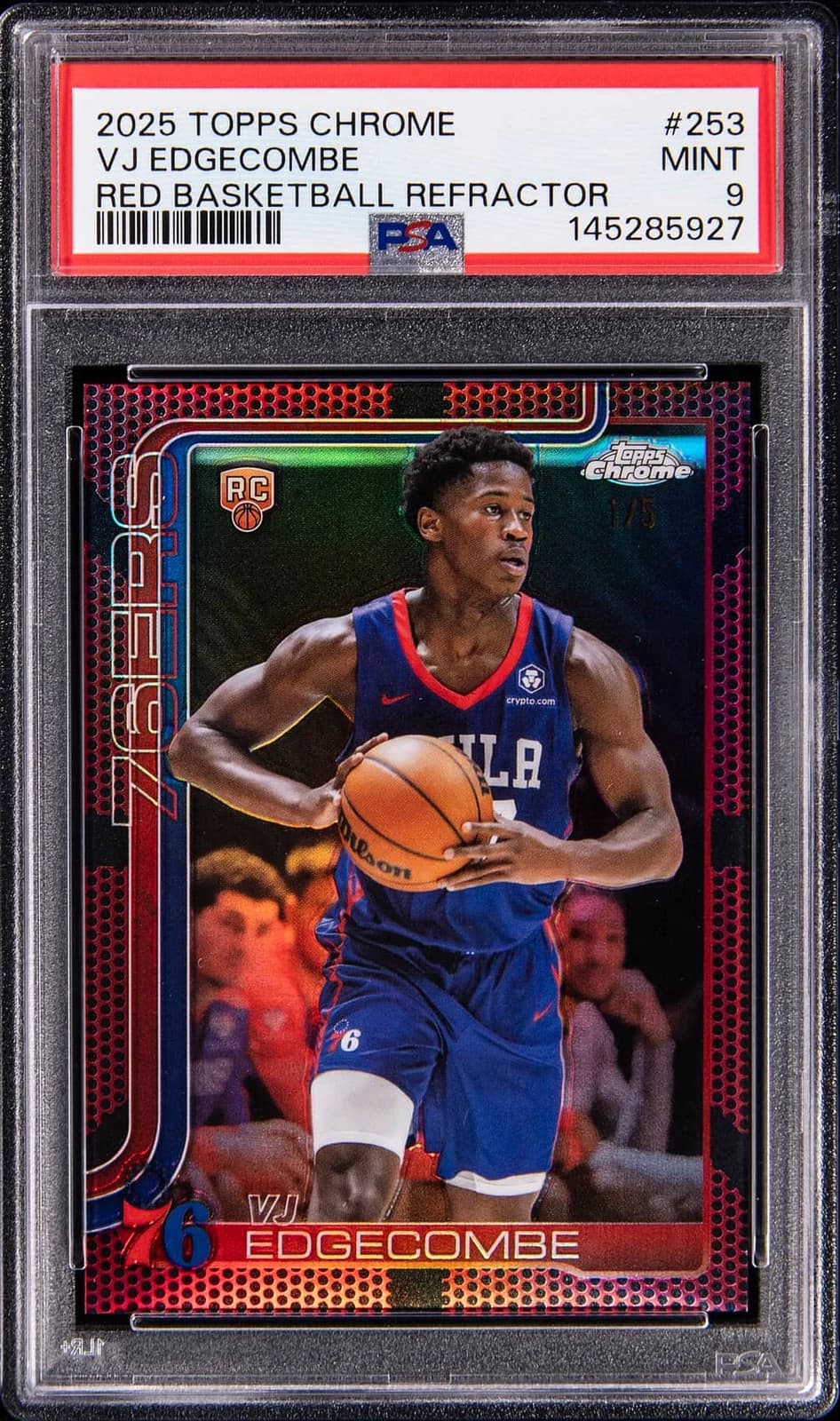 2025-26 Topps Chrome Red Basketball Refractor /5 exact example