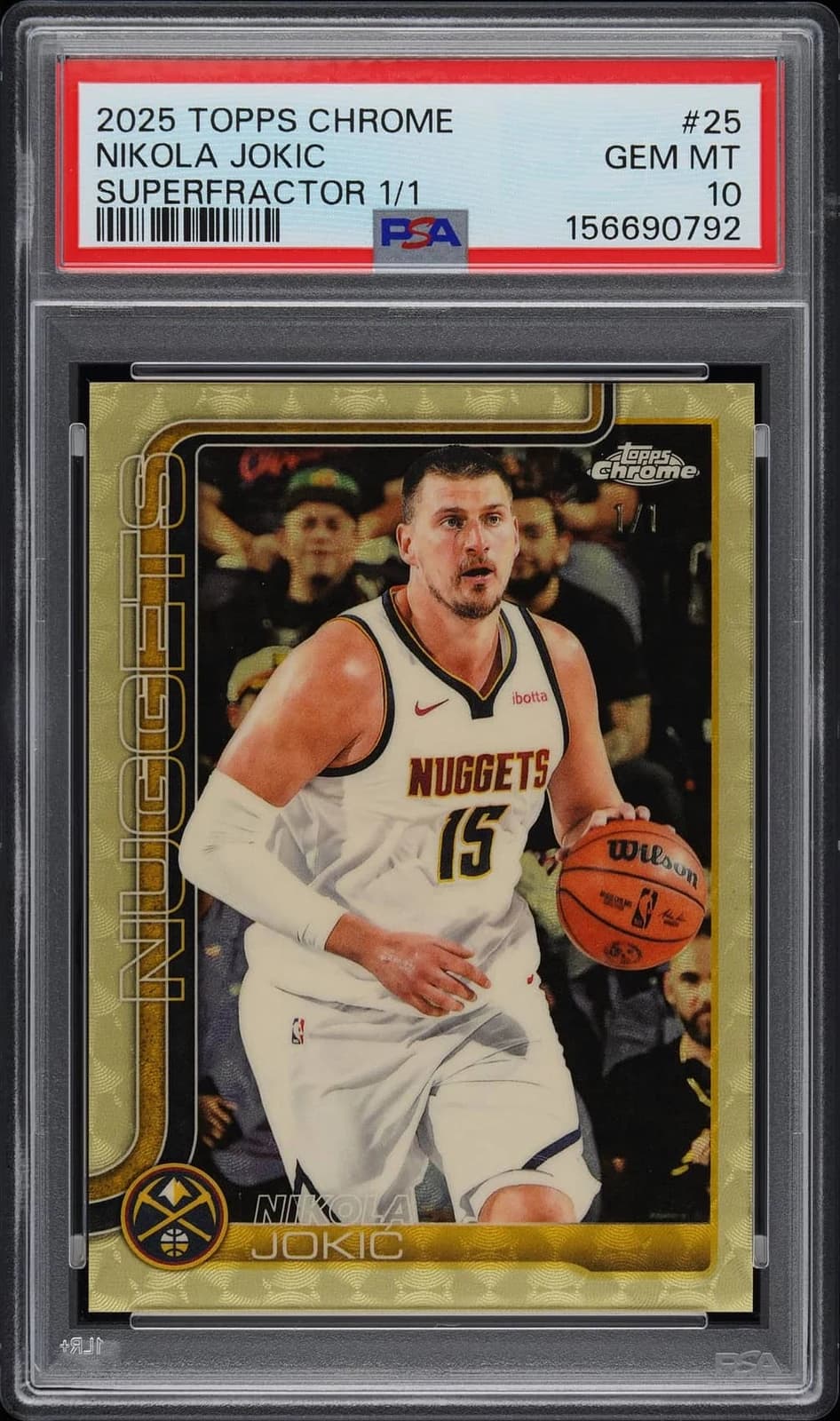 2025-26 Topps Chrome SuperFractor 1/1 exact example