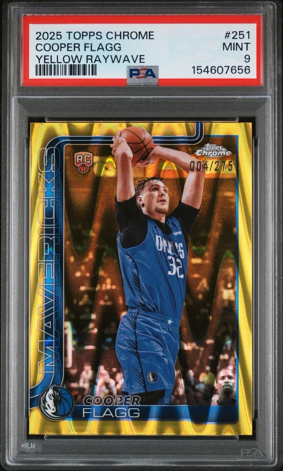 2025-26 Topps Chrome Yellow RayWave Refractor /275 exact example