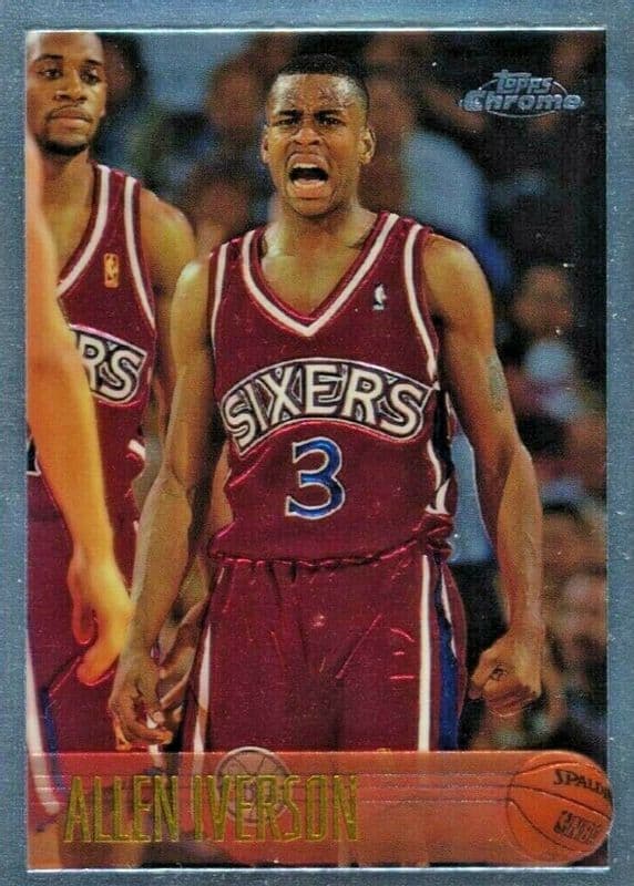 Allen Iverson 1996-97 Topps Chrome Rookie #171 basketball card