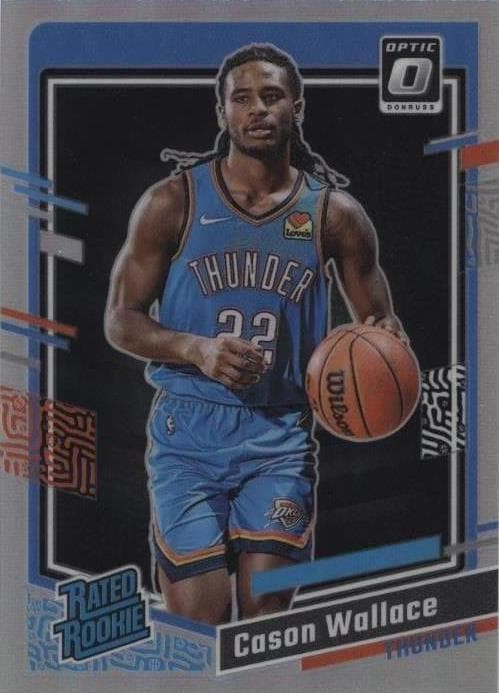2023-24 Donruss Optic Holo Cason Wallace Rated Rookie #218 basketball card