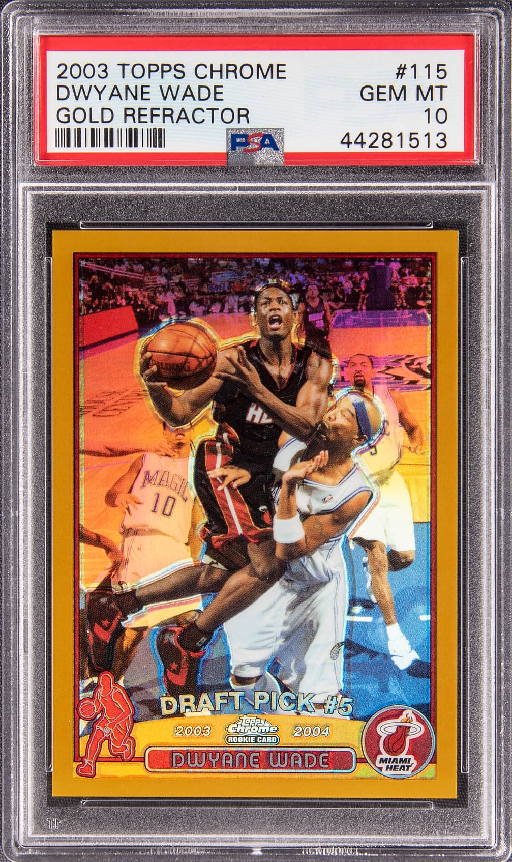 Dwyane Wade 2003-04 Topps Chrome Dwyane Wade Rookie #115 basketball card