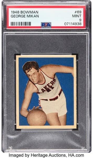 George Mikan 1948 Bowman George Mikan Rookie #69 basketball card