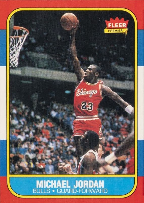 1986-87 Fleer Michael Jordan rookie card