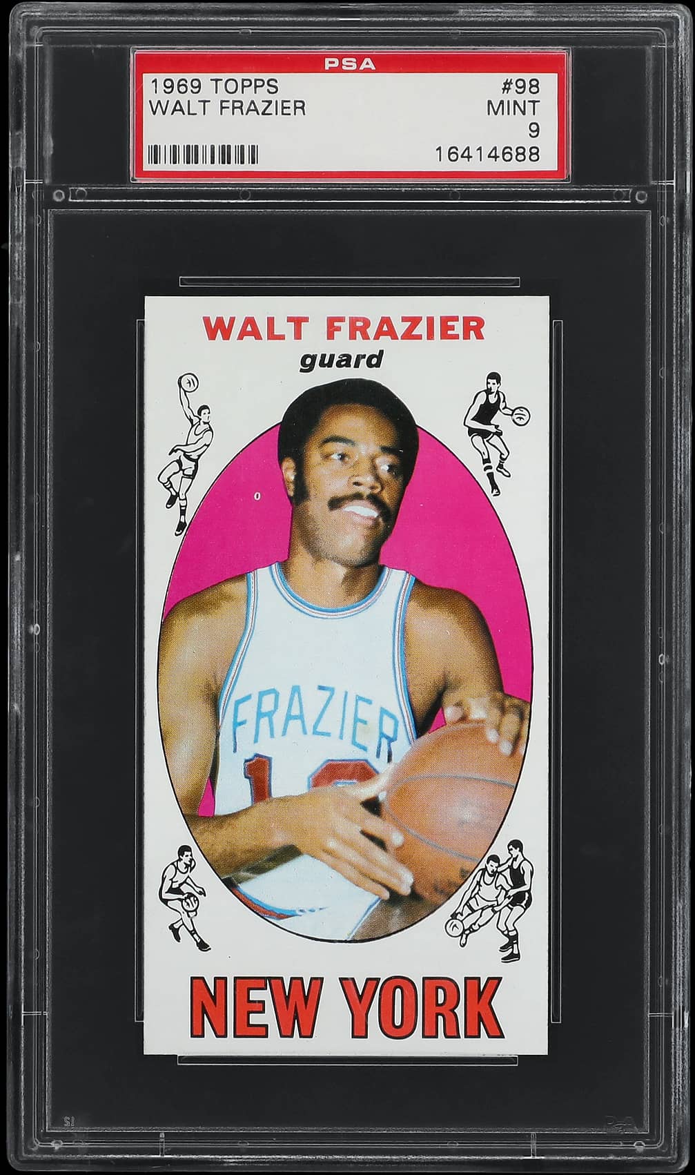 Walt Frazier 1969-70 Topps Walt Frazier Rookie #98 basketball card