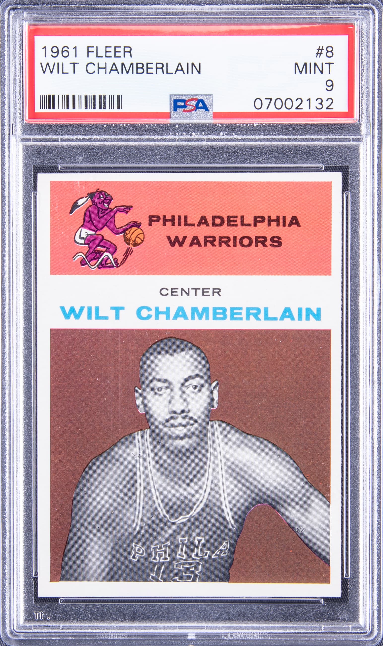 Wilt Chamberlain 1961-62 Fleer Wilt Chamberlain Rookie #8 basketball card