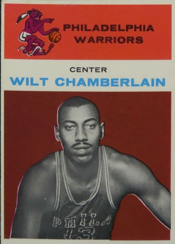 Wilt Chamberlain 1961-62 Fleer Rookie #8 basketball card